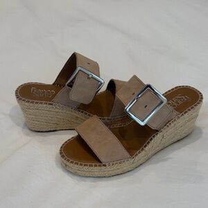 Franco Sarto Brown Espadrille Wedges